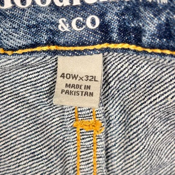 Goodfellow & Co Jeans Mens 40x32 Straight Recto Blue Denim Casual - Picture 3 of 10